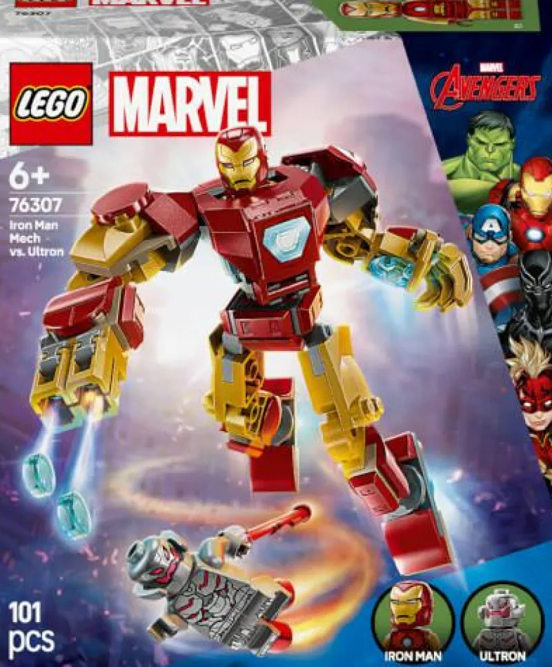 LEGO® Klemm- Und Magnetbaukästen>Marvel™ Iron Man Mech vs. Ultron 76307
