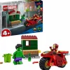 LEGO® Klemm- Und Magnetbaukästen>Marvel™ Iron Man mit Bike und der Hulk 76287