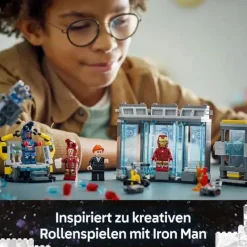 LEGO® Klemm- Und Magnetbaukästen>Marvel™ Iron Mans Labor: Halle der Rüstungen