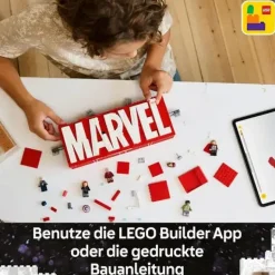 LEGO® Klemm- Und Magnetbaukästen>Marvel™ MARVEL™ Logo & Minifiguren 76313