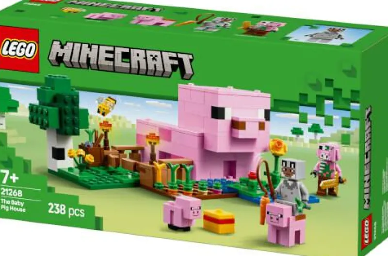 LEGO® Klemm- Und Magnetbaukästen>Minecraft™ Das Babyschwein-Haus 21268