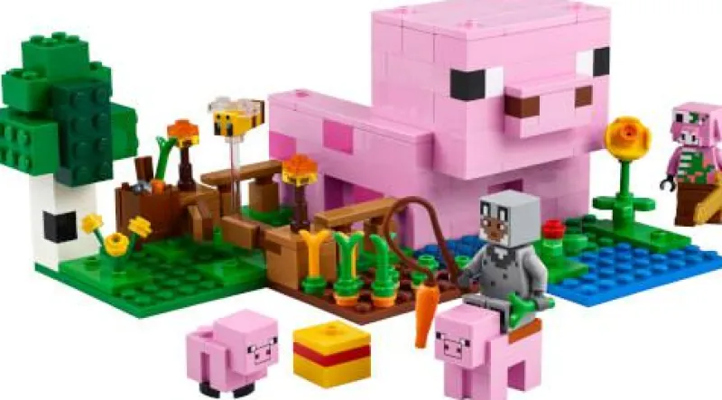 LEGO® Klemm- Und Magnetbaukästen>Minecraft™ Das Babyschwein-Haus 21268