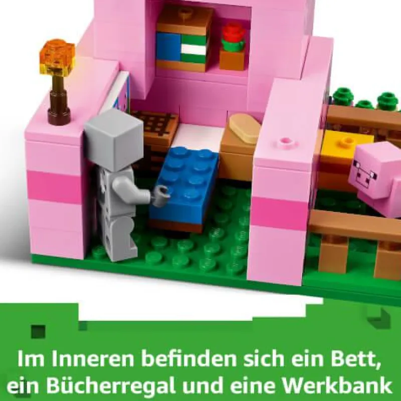 LEGO® Klemm- Und Magnetbaukästen>Minecraft™ Das Babyschwein-Haus 21268