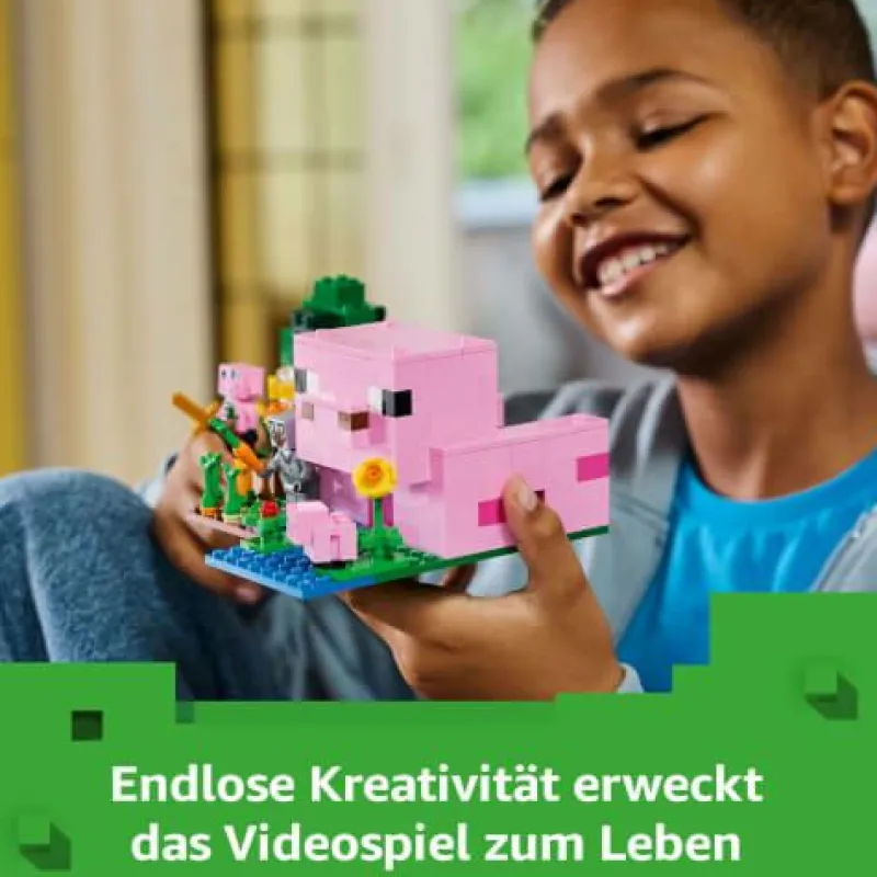 LEGO® Klemm- Und Magnetbaukästen>Minecraft™ Das Babyschwein-Haus 21268
