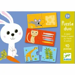 Djeco Kleinkindpuzzle|Spielen>Lernspiele: Puzzle - Zu Tisch