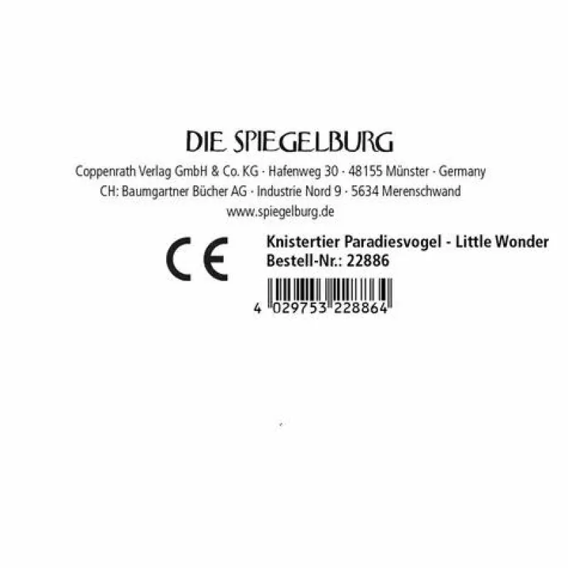 COPPENRATH SPG Spielen>Little Wonder - Knistertier Paradiesvogel