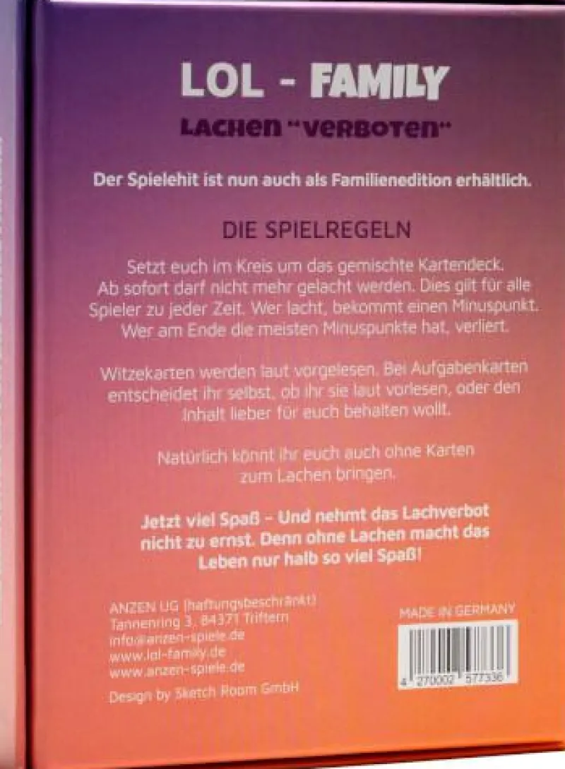Vedes Familien- Und Gesellschaftsspiele>LOL Family Lachen "verboten"