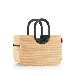 Reisenthel Taschen Und Körbe>Loopshopper M Frame Raffia Black Einkaufstasche
