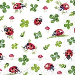 IHR Servietten Und Serviettenringe|Servietten>LUCKY LADYBUGS Lunch-Servietten L1037200