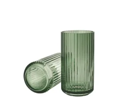 Lyngby Vasen>Vase 20cm glass green
