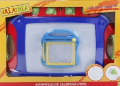 Creathek Malen Und Zeichnen>Magnet Maltafel 2 in 1 mit 4 Stempel