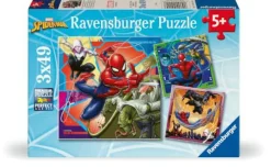 Ravensburger Kinderpuzzle>Marvel Spider-Man - Puzzle 3x49 Teile