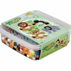 Dan Import-HAMA® Basteln>Maxi Box mit Perlen und Stiftplatten Wilde Tiere