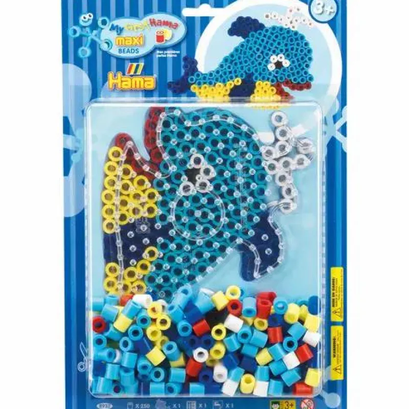 Dan Import-HAMA® Basteln>Maxi Perlen Blister Wal 250 Stück