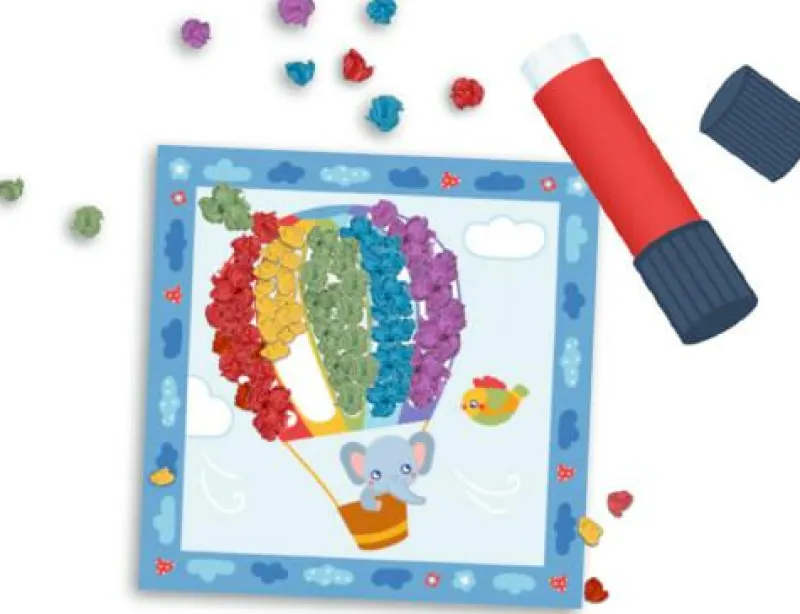 COPPENRATH SPG Basteln>Mein 1. Bastelset: Knüddelbilder Regenbogen (Mini-