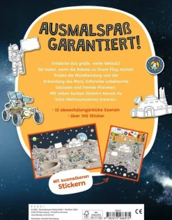 Ravensburger Malen Und Zeichnen>Mein Ausmalstickerbuch Weltraum