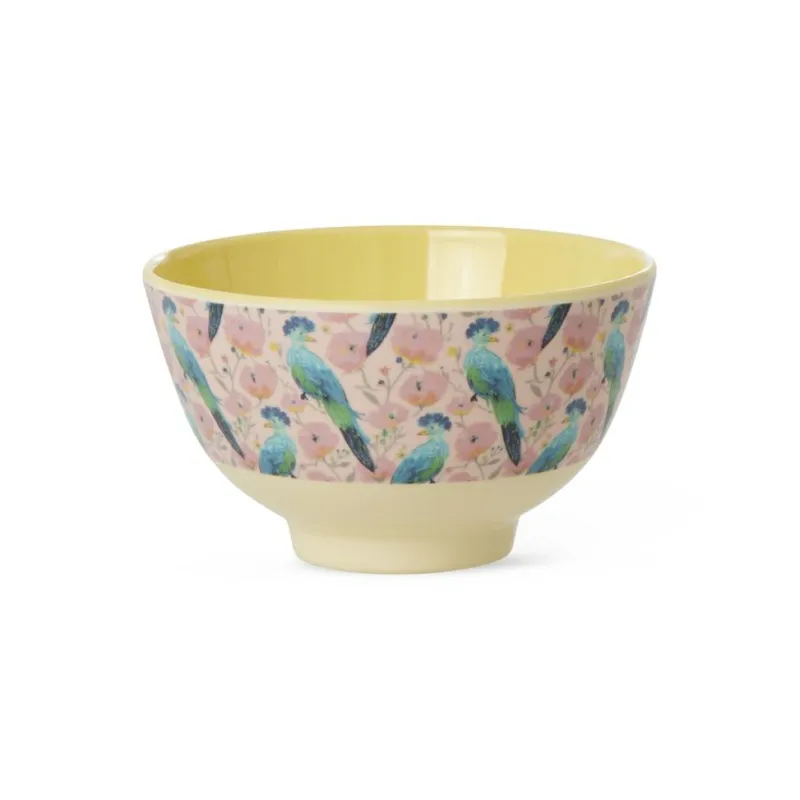 Rice A/S Melamin Und Bambus>Melamine Bowl with Exotic Bird Print Small 300ml