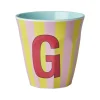 Rice A/S Melamin Und Bambus>Melamine Cup G Stripes Medium 250ml