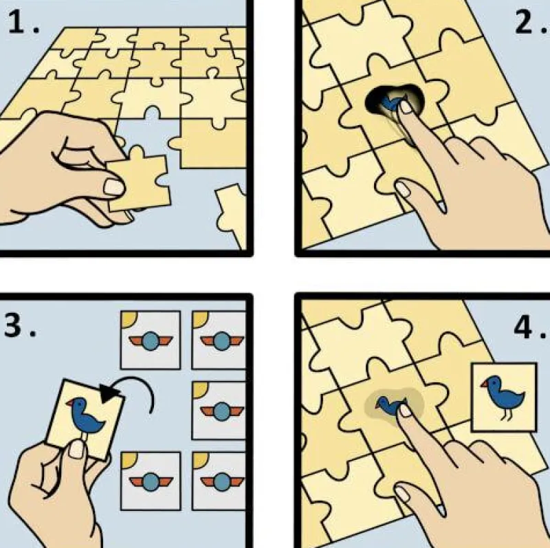 COPPENRATH SPG Kinderpuzzle>Memo-Puzzle Mondblume - Lenny Hunter
