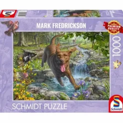 Schmidt Spiele Erwachsenenpuzzle>M.Frederickson Hundeliebe, Frühl 1000 Teile