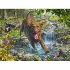 Schmidt Spiele Erwachsenenpuzzle>M.Frederickson Hundeliebe, Frühl 1000 Teile