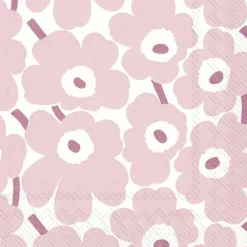 IHR Servietten Und Serviettenringe|Servietten>MINI UNIKKO Light Rose Cocktail-Servietten C 55275