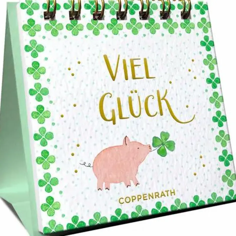 COPPENRATH SPG Geschenkbücher>Mini-Spiralaufsteller Viel Glück (Glück)