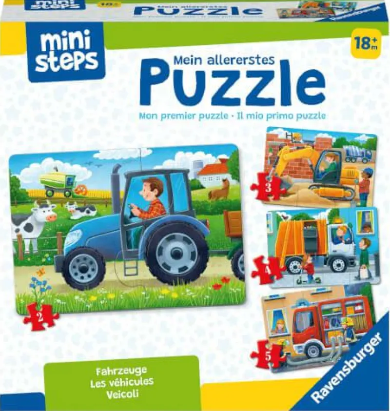 Ravensburger Kleinkindpuzzle|Spielen>ministeps: Mein allererstes Puzzle: Fahrzeuge