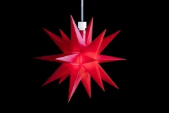 Deco Trend GmbH Beleuchtung>Mini-Stern, 18 Zacker, rot, 12cm, Batteriefach,inn