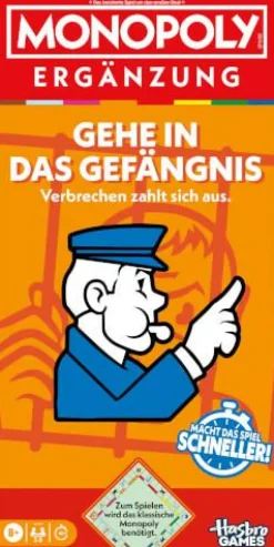 Hasbro Familien- Und Gesellschaftsspiele>Monopoly - Erweiterung: Go To Jail