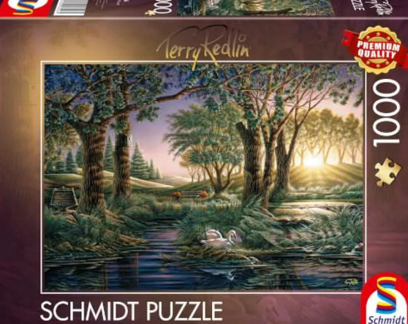 Schmidt Spiele Erwachsenenpuzzle>Morgenzauber am Teich - Puzzle 1000 Teile