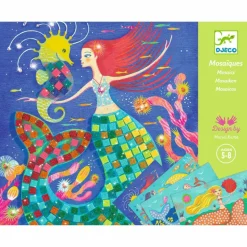 Djeco Basteln>Mosaik Glitzer Der Gesang der Meerjungfrauen