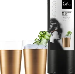 Eisch Barzubehör|Bargläser>Moscow Mule 118/91 kupfer - 2 Stk in Geschenkröhre