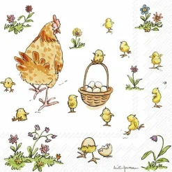 IHR Servietten Und Serviettenringe|Servietten>MOTHER HEN Lunch-Servietten L1067700