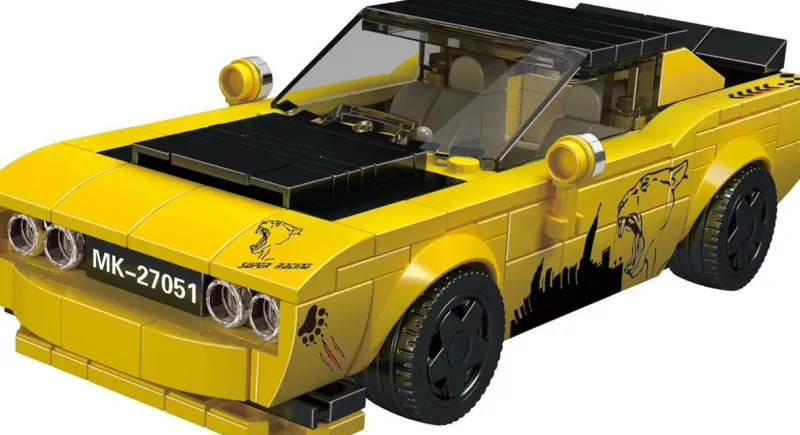 Mould King® Klemm- Und Magnetbaukästen>27051 Challenger SRT inkl. Showcase