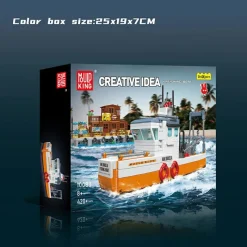 Mould King® Klemm- Und Magnetbaukästen>10083 Fischerboot
