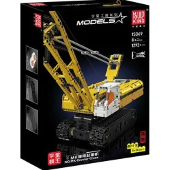 Mould King® Klemm- Und Magnetbaukästen>15069 Gelber Raupenkran inkl. RC/Ferns