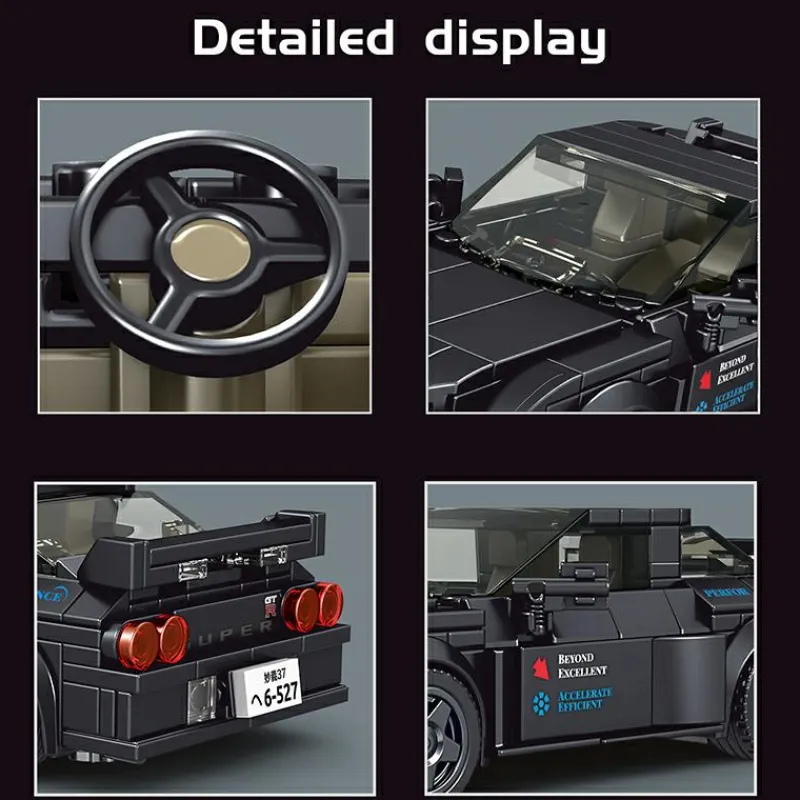 Mould King® Klemm- Und Magnetbaukästen>27014 GTR32 inkl. Showcase