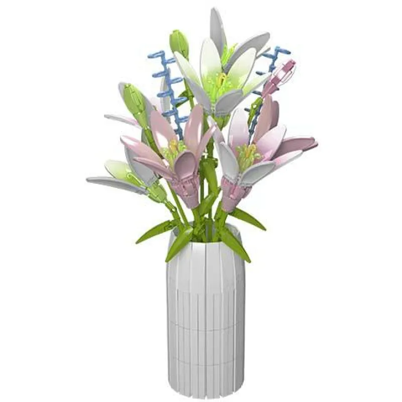 Mould King® Klemm- Und Magnetbaukästen>10057 Lilien Blumenstrauß