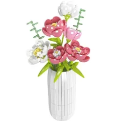 Mould King® Klemm- Und Magnetbaukästen>10059 Pfingstrosen Blumenstrauß