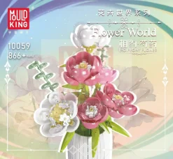 Mould King® Klemm- Und Magnetbaukästen>10059 Pfingstrosen Blumenstrauß