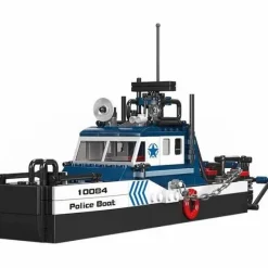 Mould King® Klemm- Und Magnetbaukästen>10084 Polizeiboot