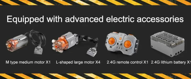 Mould King® Klemm- Und Magnetbaukästen>17001 Raupenkran inkl. RC/Fernsteuerun