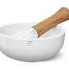 KPM Weiß>Mörser und Stößel No.2.4 LAB Weiss/Eiche