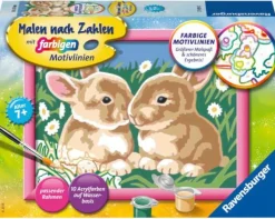 Ravensburger Malen Und Zeichnen>Niedliche Häschen - Malen nach Zahlen