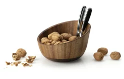 Continenta Obstkörbe Und Obstschalen>Nussschale mit Nussknacker Akazienholz