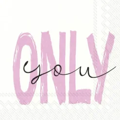 IHR Servietten Und Serviettenringe|Servietten>ONLY YOU white rose Lunch-Servietten L 869195