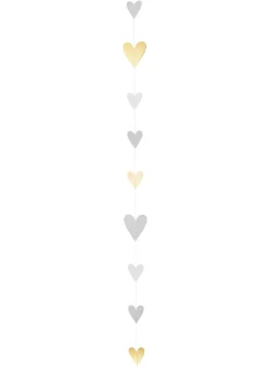 Räder Wand- Und Fensterdekoration>Papierkette „Goldherzen", L.140cm
