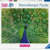Ravensburger Erwachsenenpuzzle>Peacock - Puzzle 500 Teile