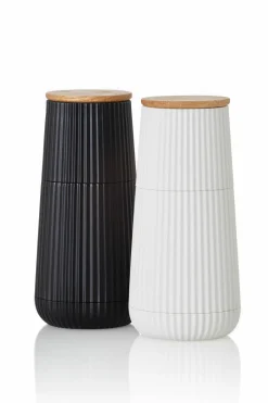 Adhoc Gewürzmühlen, Spender Und Mörser>Pfeffer- u. Salzmühle Set Scape, Black&White